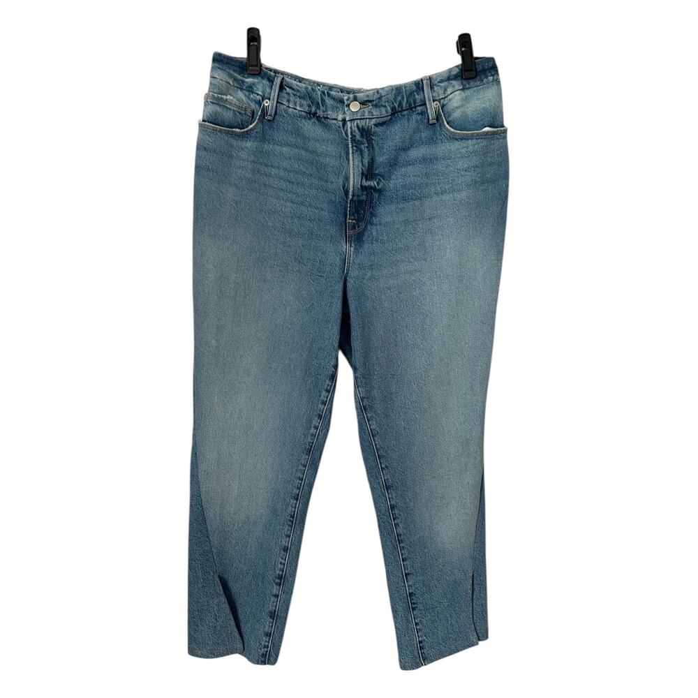 Good American Good Boy Jeans Womens Size 28 x 32 Medium Wash Gap Proof Waistband